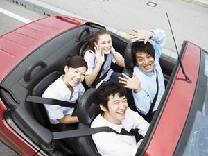 車に乗った際の紫外線対策ができる